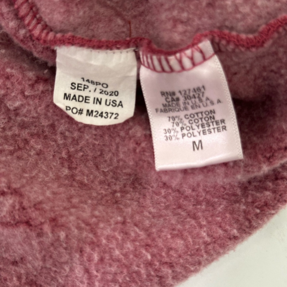 Wildfox Pink White & Maroon Dip Tie Dye Sweatshirt Women Medium - Picture 4 of 8